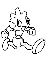 coloriage Pokemon boxeur